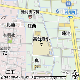 津島市立高台寺小学校周辺の地図
