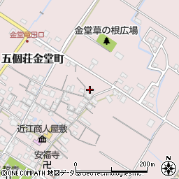 滋賀県東近江市五個荘金堂町733周辺の地図