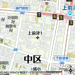 愛知県名古屋市中区上前津1丁目周辺の地図