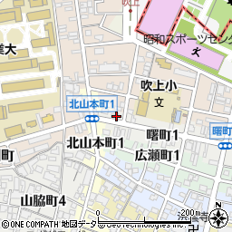愛知県名古屋市昭和区曙町1丁目9周辺の地図