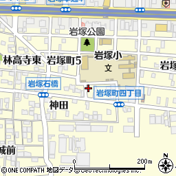 愛知県名古屋市中村区岩塚町4丁目18周辺の地図