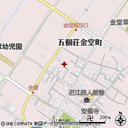 滋賀県東近江市五個荘金堂町855周辺の地図