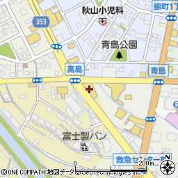 静岡スバル自動車富士店周辺の地図