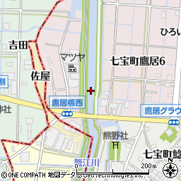 鷹居橋周辺の地図