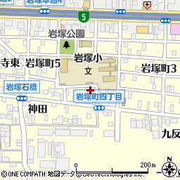 愛知県名古屋市中村区岩塚町4丁目24周辺の地図