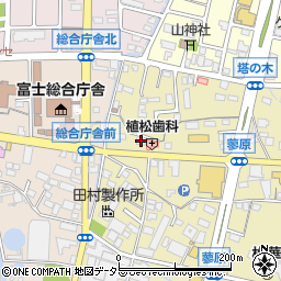 静岡県富士市蓼原65周辺の地図