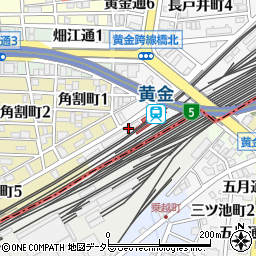 名古屋近鉄タクシー黄金営業所周辺の地図