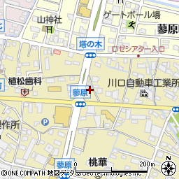 静岡県富士市蓼原58-3周辺の地図