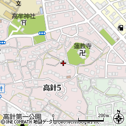 愛知県名古屋市名東区高針5丁目336周辺の地図