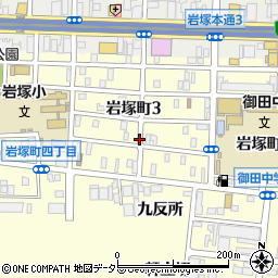 愛知県名古屋市中村区岩塚町3丁目周辺の地図