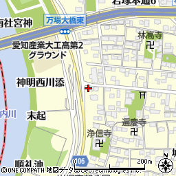 愛知県名古屋市中村区岩塚町郷中1周辺の地図