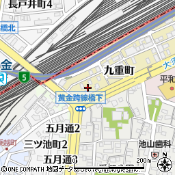 愛知県名古屋市中川区九重町10周辺の地図