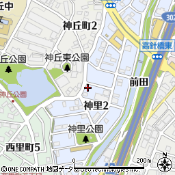 愛知県名古屋市名東区神里2丁目80周辺の地図