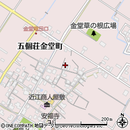 滋賀県東近江市五個荘金堂町696周辺の地図