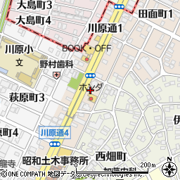 愛知県名古屋市昭和区川原通2丁目3周辺の地図