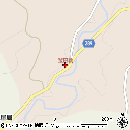 釜田橋周辺の地図