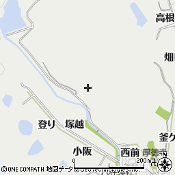 愛知県豊田市本徳町周辺の地図