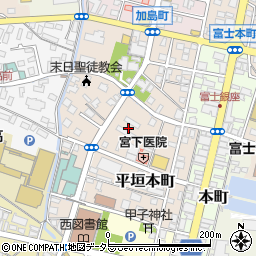 静岡県富士市平垣本町周辺の地図