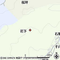 愛知県豊田市菅生町（岩下）周辺の地図