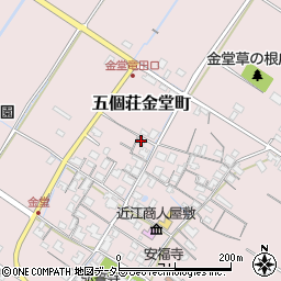 滋賀県東近江市五個荘金堂町847周辺の地図