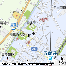滋賀県東近江市五個荘小幡町708周辺の地図