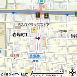 愛知県名古屋市中村区豊国通周辺の地図
