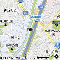 愛知県名古屋市名東区猪高町大字高針前田周辺の地図