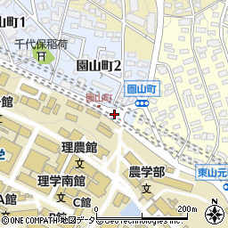 園山町南周辺の地図