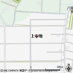 愛知県愛西市山路町（上中地）周辺の地図
