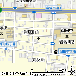 愛知県名古屋市中村区岩塚町3丁目84周辺の地図
