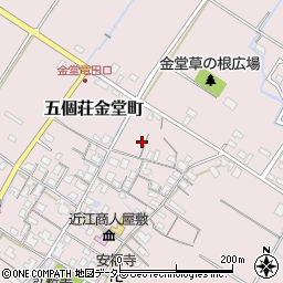滋賀県東近江市五個荘金堂町692周辺の地図