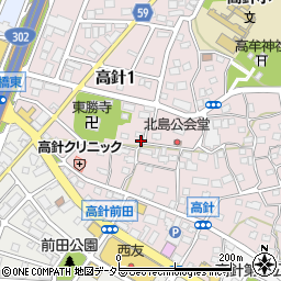 愛知県名古屋市名東区高針1丁目1303周辺の地図
