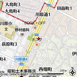 愛知県名古屋市昭和区川原通2丁目2周辺の地図