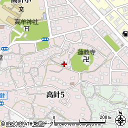 愛知県名古屋市名東区高針5丁目212周辺の地図