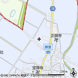滋賀県東近江市勝堂町398周辺の地図