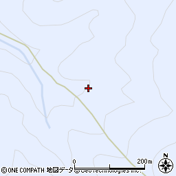 愛知県豊根村（北設楽郡）古真立（キビウ）周辺の地図