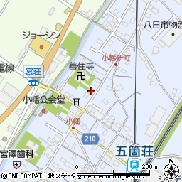滋賀県東近江市五個荘小幡町711周辺の地図