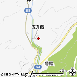 愛知県豊田市中立町五升蒔周辺の地図