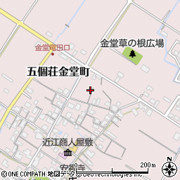 滋賀県東近江市五個荘金堂町691周辺の地図