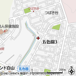 愛知県日進市五色園周辺の地図