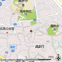 愛知県名古屋市名東区高針5丁目131周辺の地図