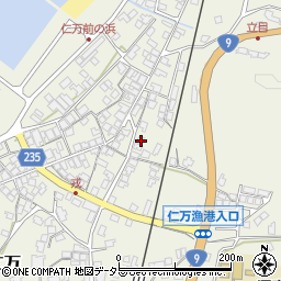 島根県大田市仁摩町仁万明神周辺の地図