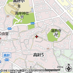 愛知県名古屋市名東区高針5丁目303周辺の地図