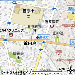 不二家レストラン富士高嶺町店周辺の地図