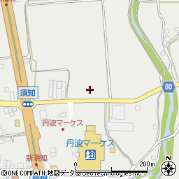 京都府京丹波町（船井郡）須知（上中森）周辺の地図
