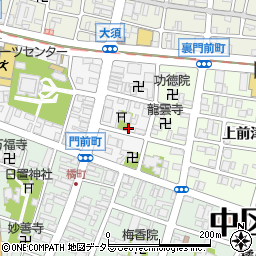 愛知県名古屋市中区門前町4-19周辺の地図