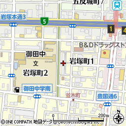 県営岩塚住宅周辺の地図
