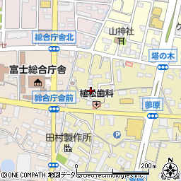 静岡県富士市蓼原15周辺の地図