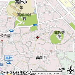 愛知県名古屋市名東区高針5丁目302周辺の地図