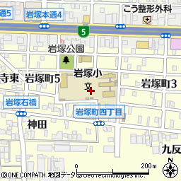 愛知県名古屋市中村区岩塚町4丁目周辺の地図